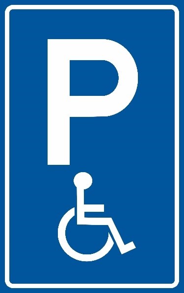 [Translate to English:] Foto van verkeersbord mindervalideparkeerplaats 